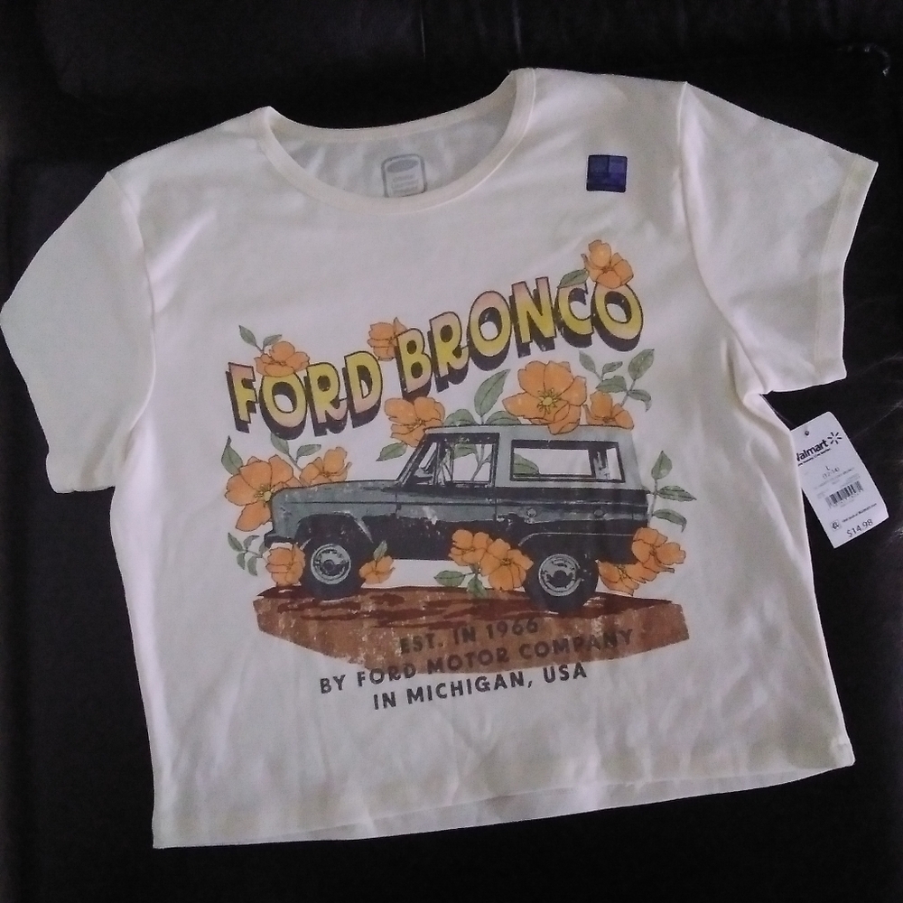 Ford Bronco Juniors Graphic T-shirt And Shorts Lounge PJ Set Sz: L (12-14) - Picture 3 of 7